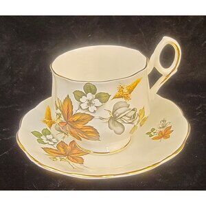 Vintage Royal Dover Bone China Teacup and Saucer Set